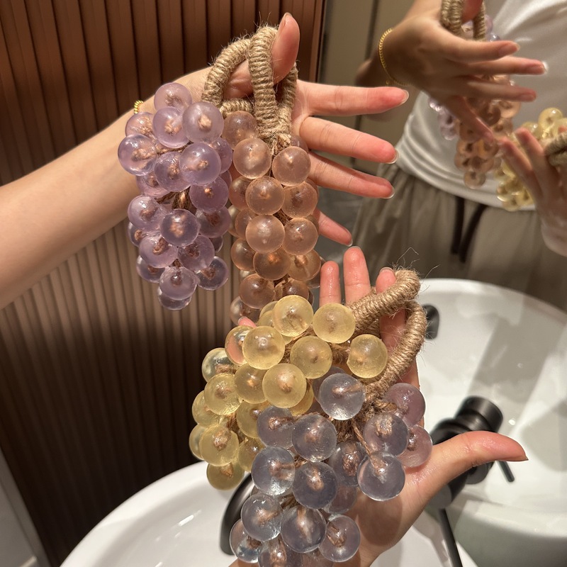 抖音爆款水晶葡萄香皂整串纯手皂仿真水果形状肥皂香皂批发伴手礼|undefined