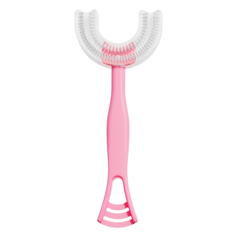 Cepillo de dientes en forma de U cepillo de dientes de silicona cepillo de dientes en forma de U para niños (los productos de procesamiento de liquidación no son reembolsables ni intercambiados)