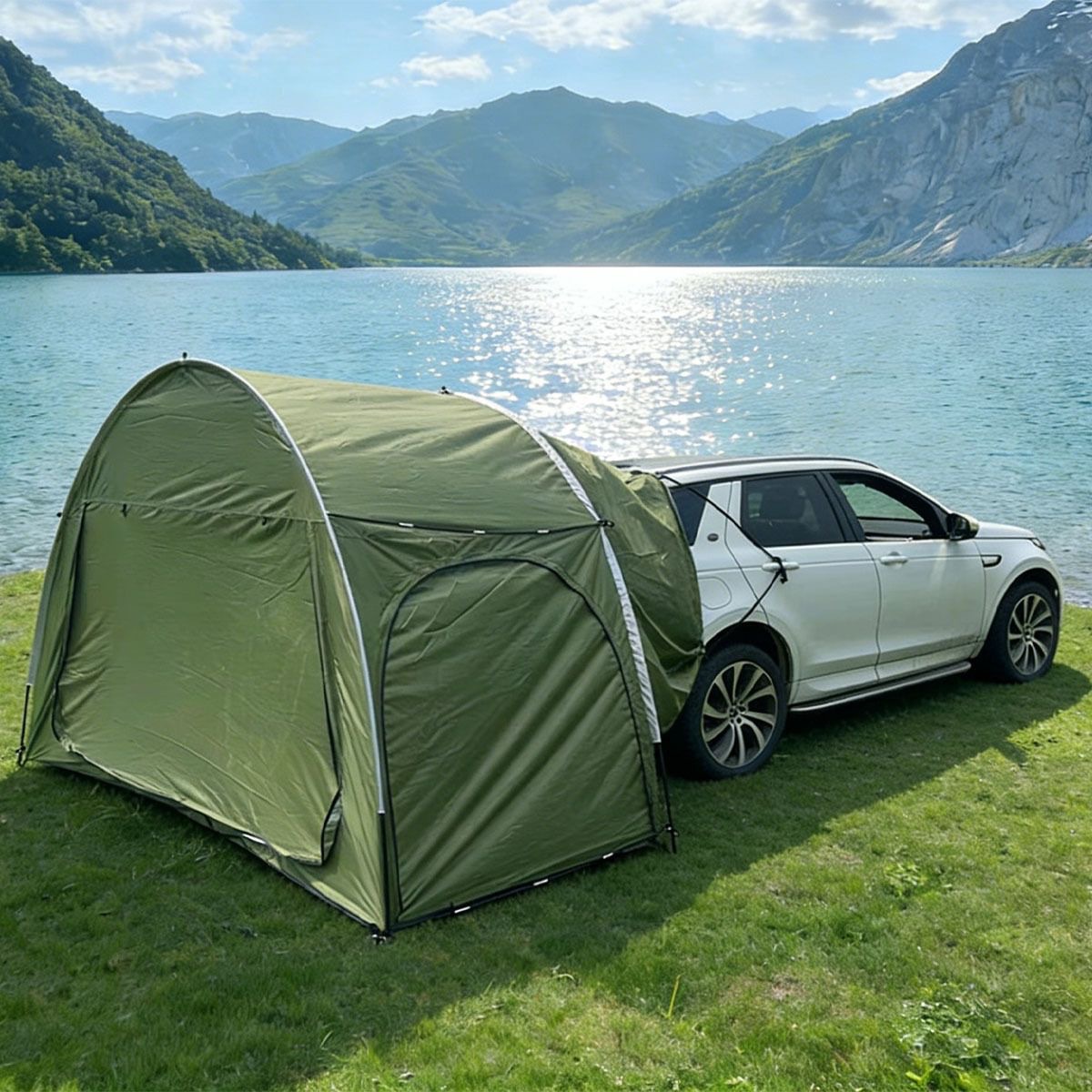 Professional Outdoor Suv Tent, Suitable for All Seasons, Windproof, Reinforced, Portable Storage Design, Car-Mounted Tent, Rear Car Tent