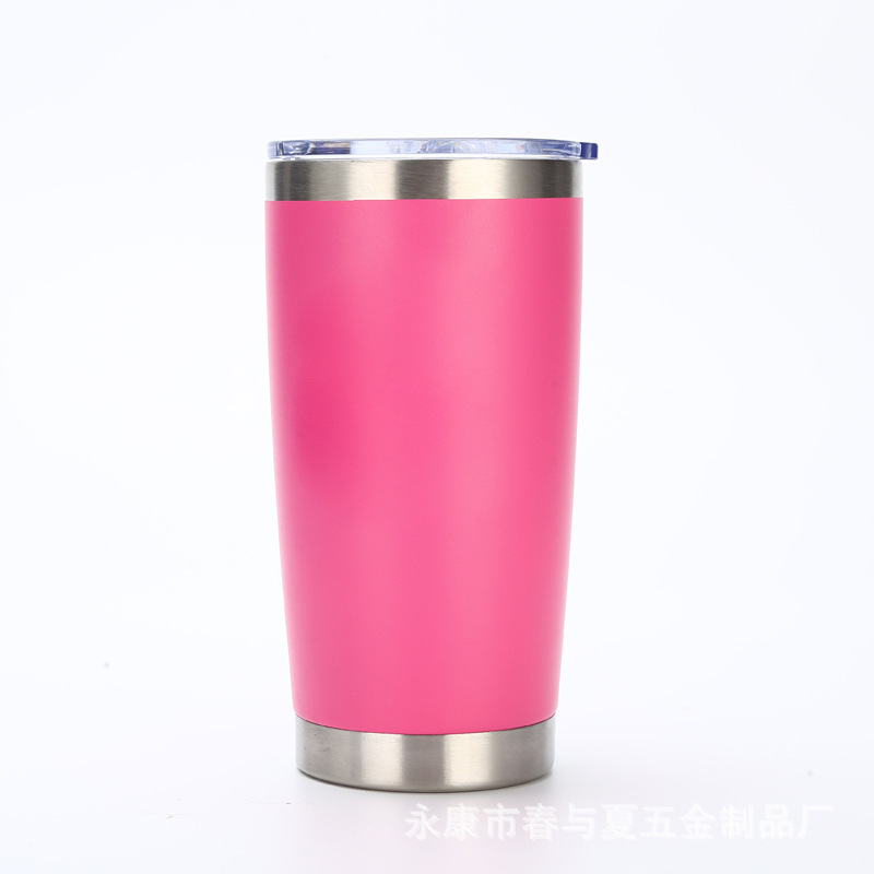 Amazon se especializa en vasos para automóvil de 20 oz, acero inoxidable 304 con aislamiento de doble capa para retención de calor y frío, práctico vaso para hielo con soporte para automóvil, ideal para regalo.