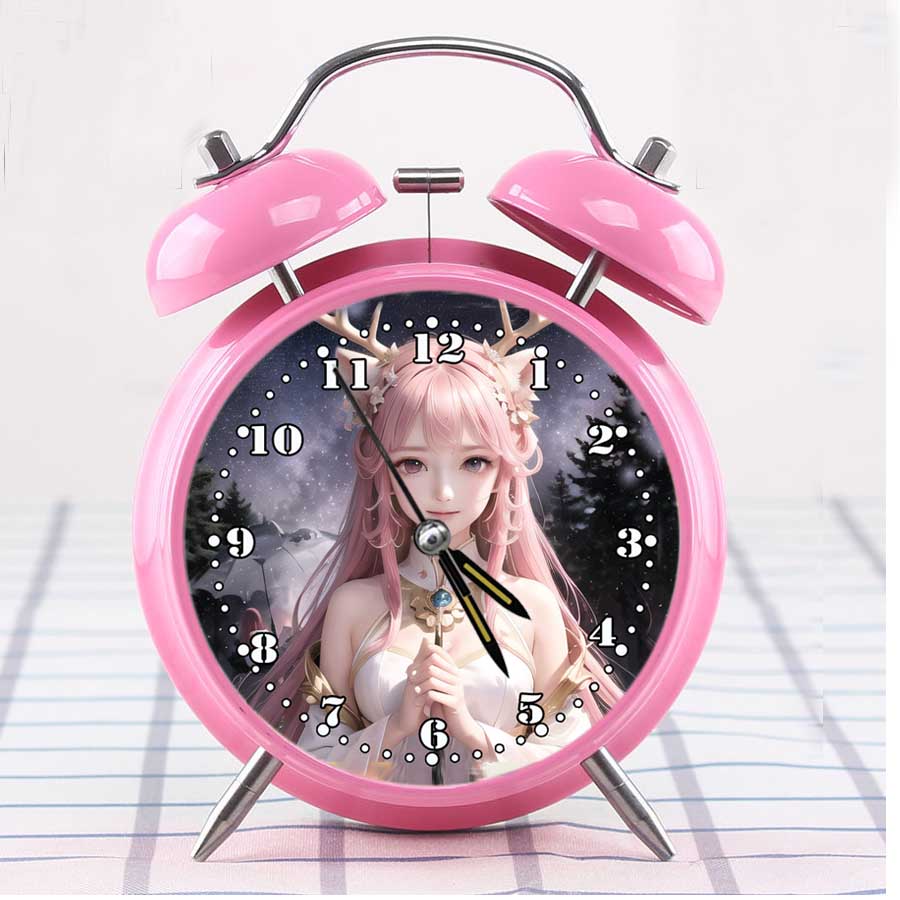 음성 알람 시계 어린이 소녀 충전 깨우기 기계 경보 학생