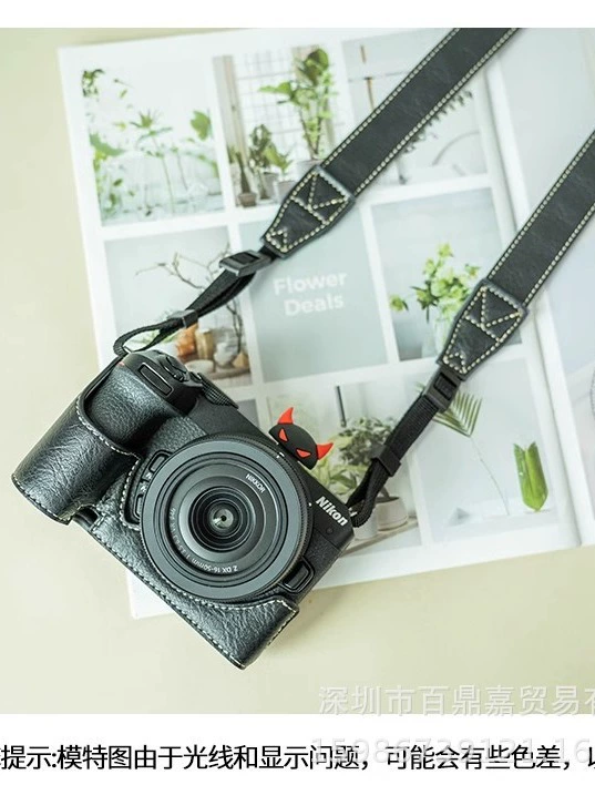 Защитный полукейс (для Nikon Z50 Z30) портативная сумка для камеры с ремешком на одну плечо, черный/зеленый/кофейный