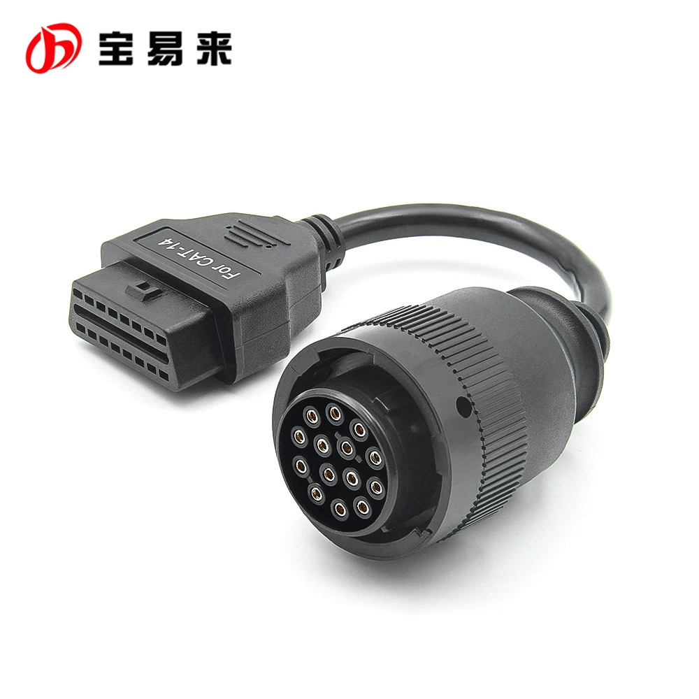 Кабель 14Pin к 16Pin OBD2 для адаптера Cat ET Carter ET3 аксессуары для грузовиков