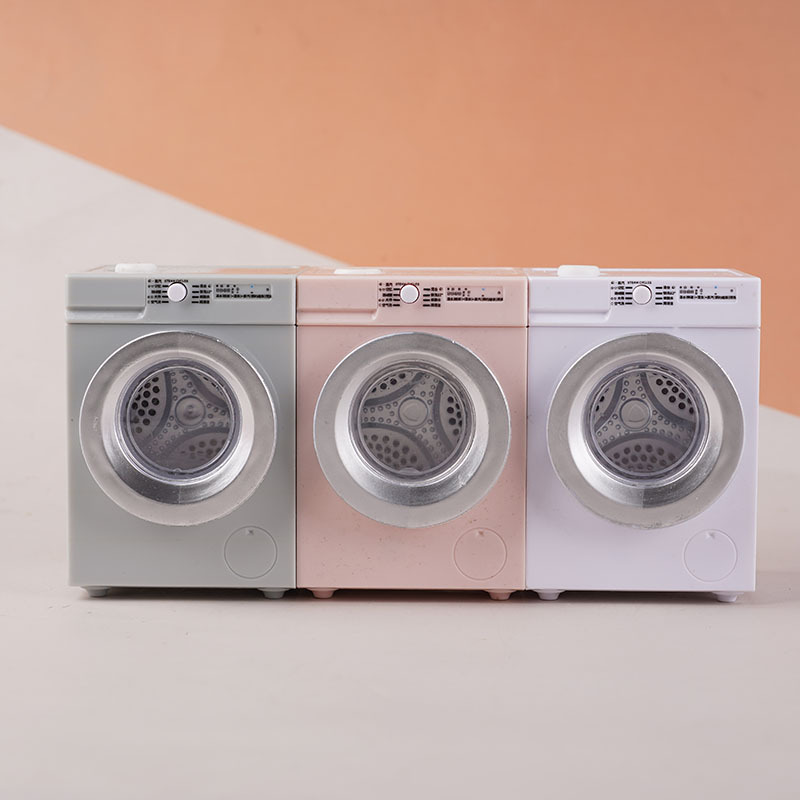 Miniature 1:12 Dollhouse Realistic Mini Rechargeable Washing Machine Model Decoration for Girls' Pretend Play Wholesale