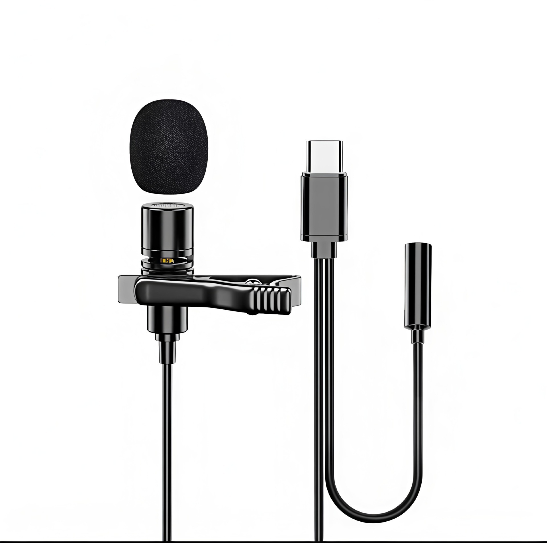 Cable de extensión de abeja cámara de teléfono móvil SLR grabación especial de K canción chatter entrevistas en vivo collar clip micrófono