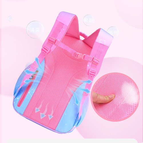 2024 Cross-border Lightweight Back Support Girls Training School Bag for Girls from Grades 1 to 6