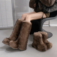 С��������ɫëëѥ���Ⱥ���L��ëѩ��ѥ�����ӽq�Ӻ��Lѥ��Ͳ��