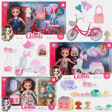 新款跨境儿童娃娃套装新年礼物巴比娃娃公主洋娃娃3D真眼女孩玩具