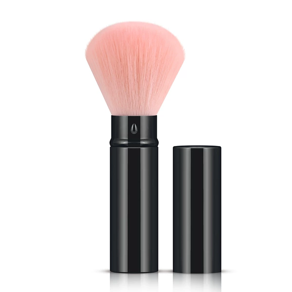Black retractable brush-pink hair 12*2.3cm