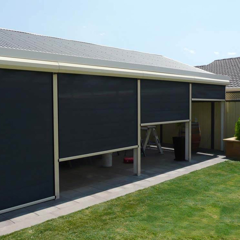 Control remoto eléctrico inteligente cortina engrosada a prueba de viento dormitorio sombreado Punch-libre inteligente de elevación del obturador de la ventana