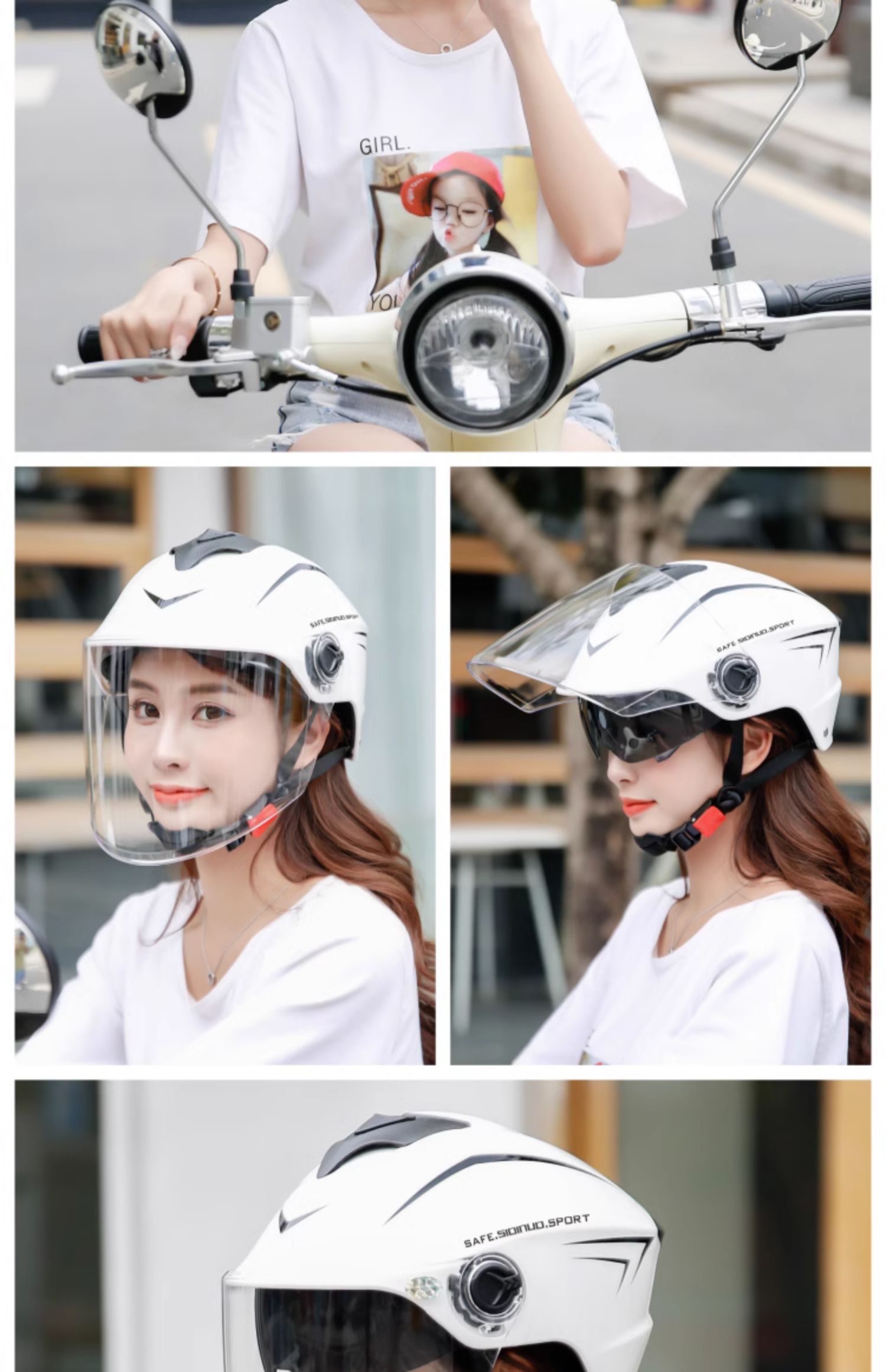 New national standard 3C certification electric car helmet men and women summer sunscreen four seasons universal battery motorcycle helmet