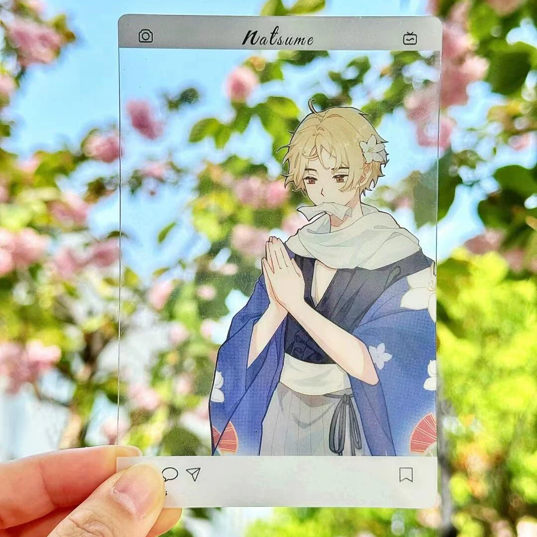 Прозрачная карта индивидуальный мультяшный шаблон цвет окно пара anime периферия 2D подарок группа фото периферия маленькие карты