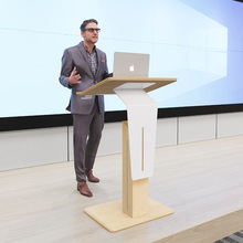 可升降演讲台发言台迎宾导购台培训会议讲台桌简约现代领导讲话台
