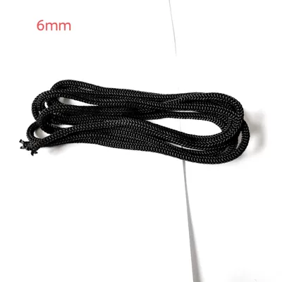 4mm tent pull rope windproof Çadırlar - black-double