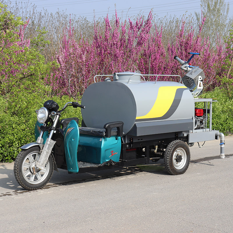 电动三轮洒水车 中小型 工地喷雾抑尘洒水 1.5立方三轮洒水车