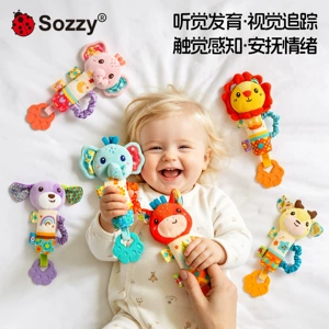 Sozzy Прорезыватель для младенца, детский колокольчик, игрушка, успокаивающая детская погремушка, 0-3 лет