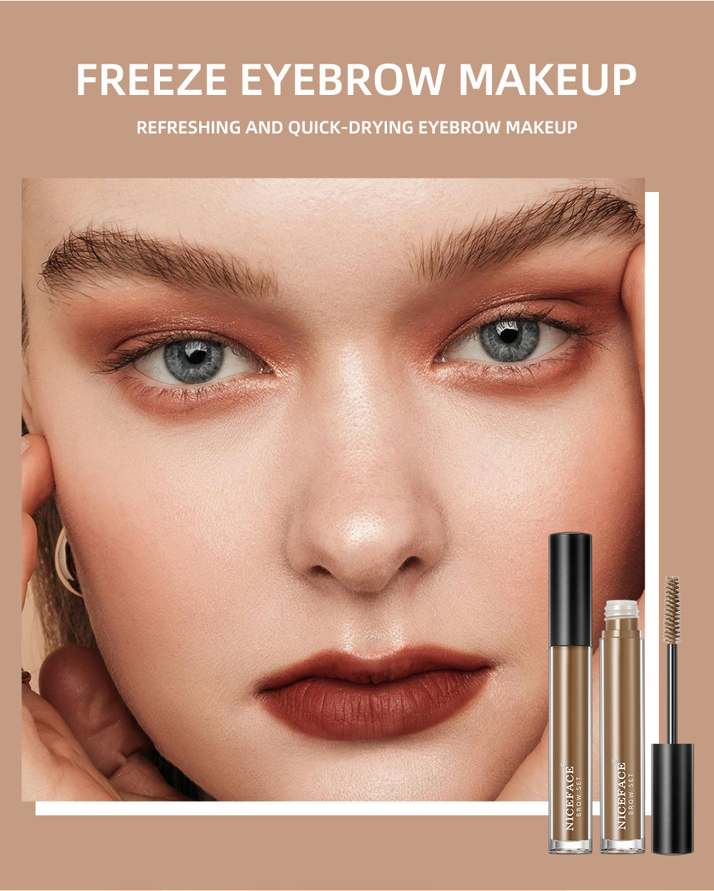 QIBEST Cross-border Eyebrow Styling Liquid is a three-dimensional eyebrow modification liquid that is waterproof, sweat-proof, non-smudging, and provides long-lasting moisture and repair undefined