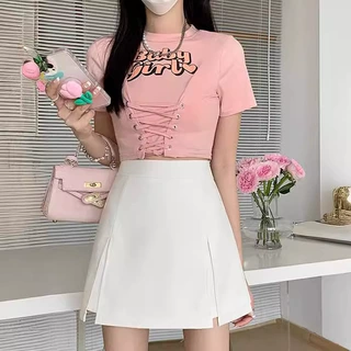 不规则a字短裙女夏季2025新款高腰显瘦白色半身裙设计感小众裙子