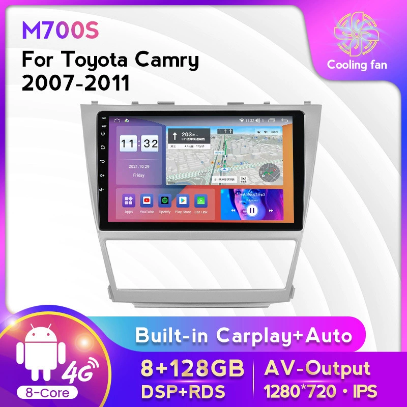 Applicable Toyota Camry 2007-11 car multimedia Android CarPlay Bluetooth navigation host