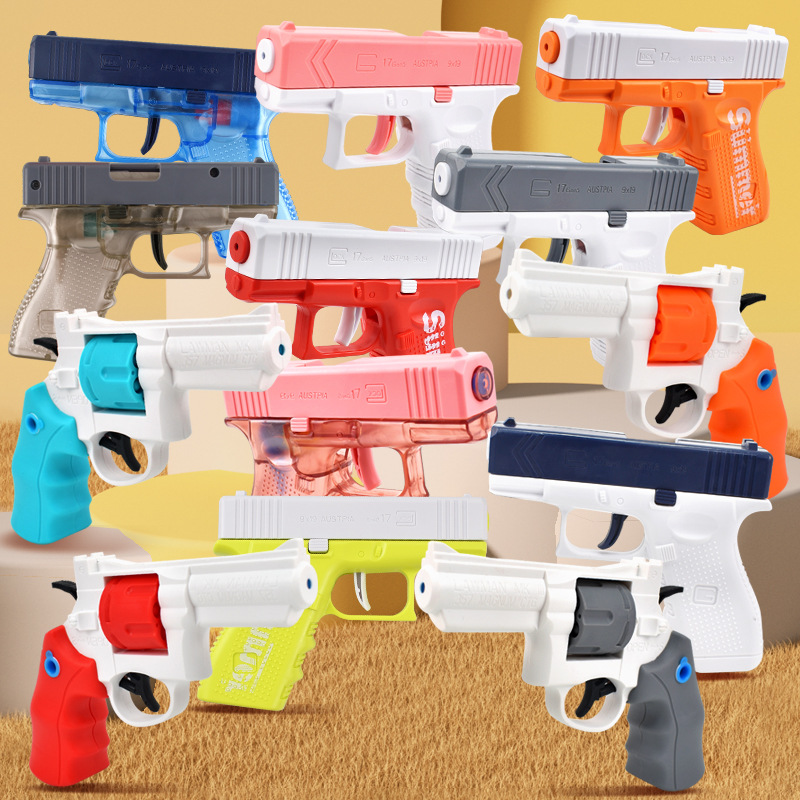 Transfronterizo nueva pistola de agua continua manual automática de nuevo aburrido Desert Eagle Glock pistola de agua pistola de juguete al por mayor