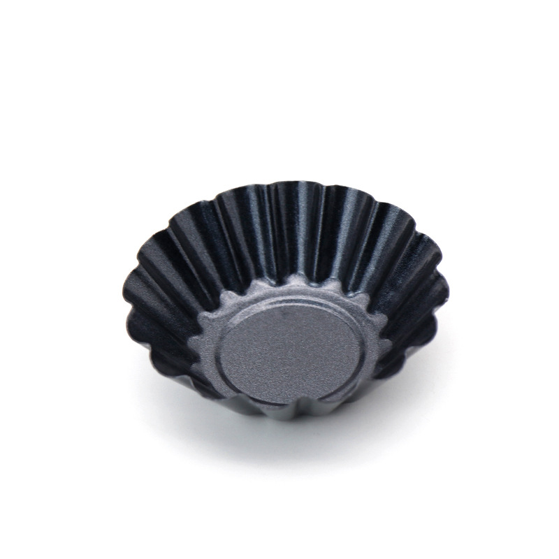 Suministro transfronterizo espesado acero al carbono huevo tarta molde crisantemo pastel molde DIY hornear 7,5 cm grande molde de tarta de huevo