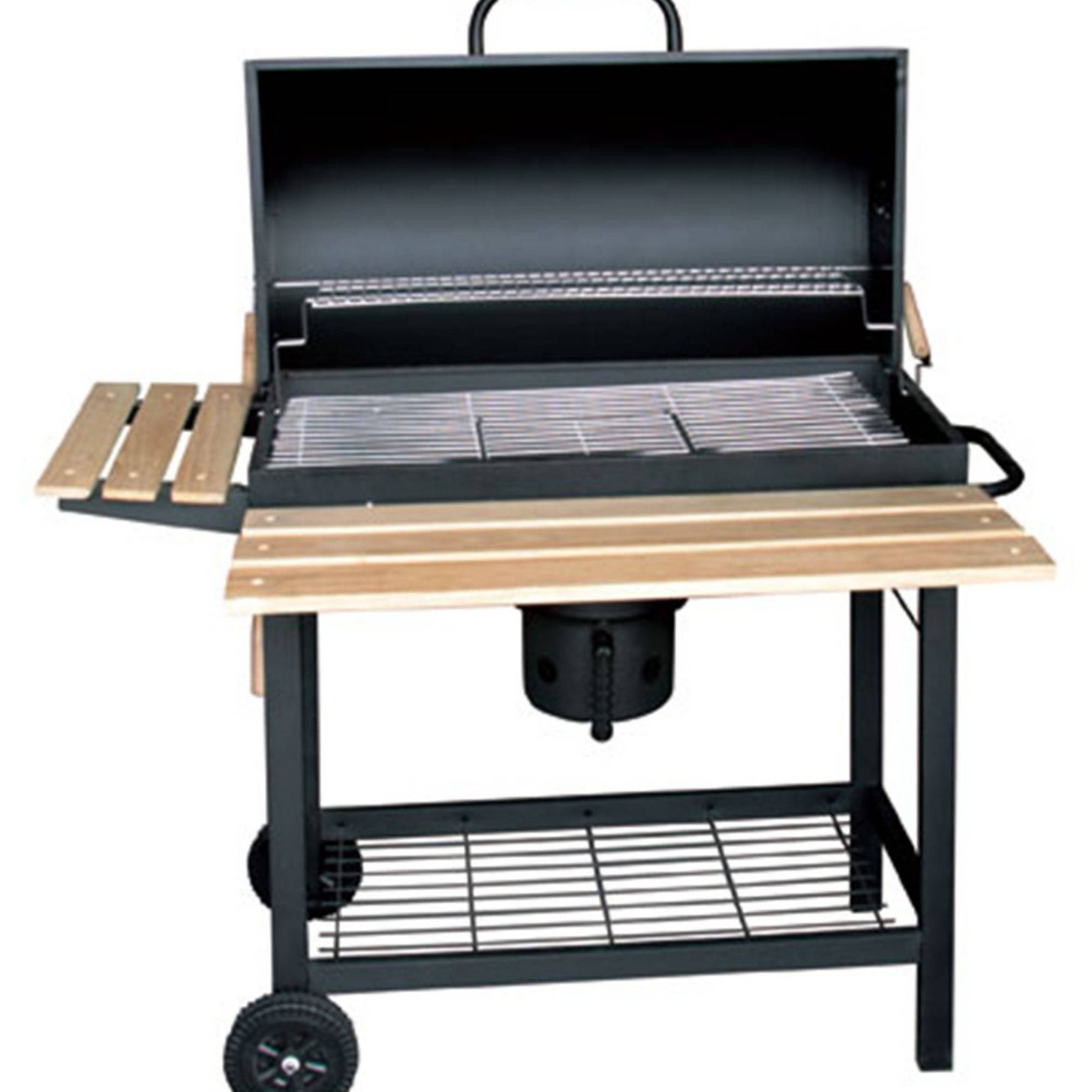 Fábrica se especializa en la producción de estufa de barbacoa 42cm barril de aceite estufa con ruedas Push-Pull barbacoa al aire libre barbacoa parrilla barbacoa