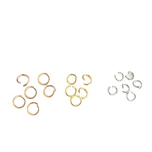 In stock stainless steel single ring 1mm line thick open ring O ring circle connecting ring DIY beaded accessories