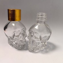 30ml骷髅头玻璃瓶精油瓶烟油瓶大麻瓶喷雾香水瓶18丝口小样分装瓶