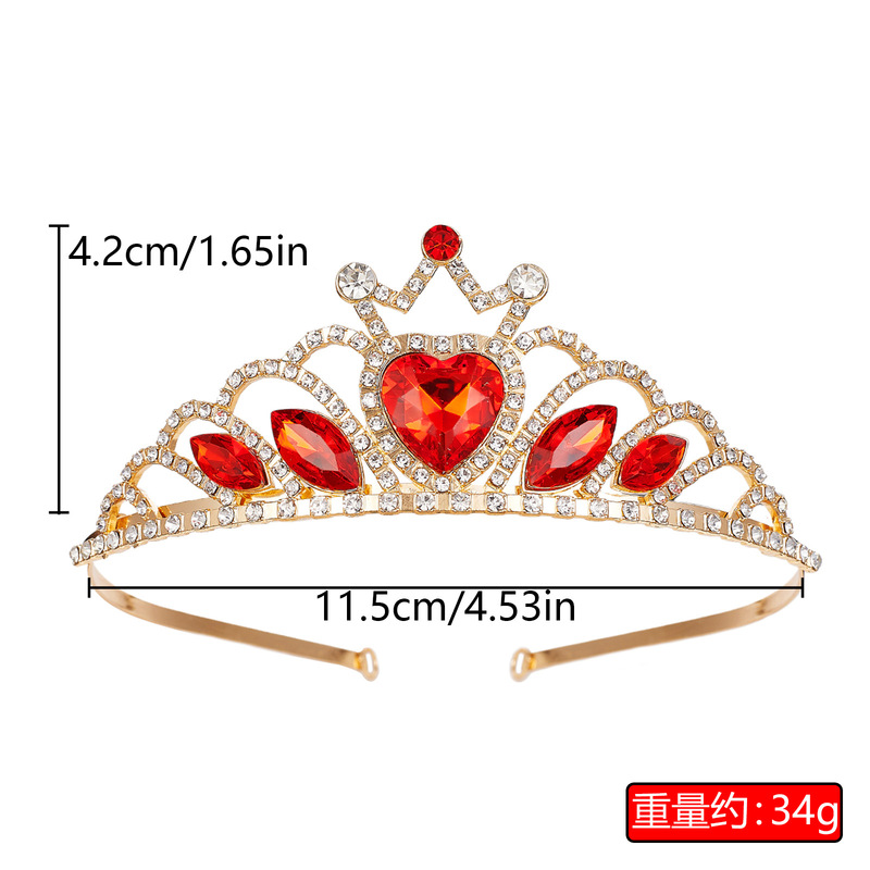 子供のヘアバンドプリンセスクラウンティアラ新合金子供のパフォーマンスクラウンラインストーンハイエンドヘアアクセサリー卸売|undefined