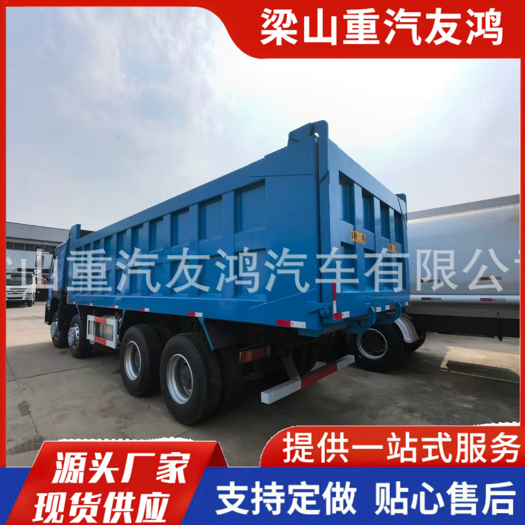Cross-Border African Rear Eight-Wheel Dump Truck, Mining Rear Flip Engineering Vehicle, Used 10-Wheel Dump Truck