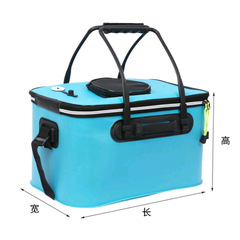Thickened fishing bucket EVA water bucket portable fishing bucket folding live fish bucket strong fishing gear fishing box fishing supplies