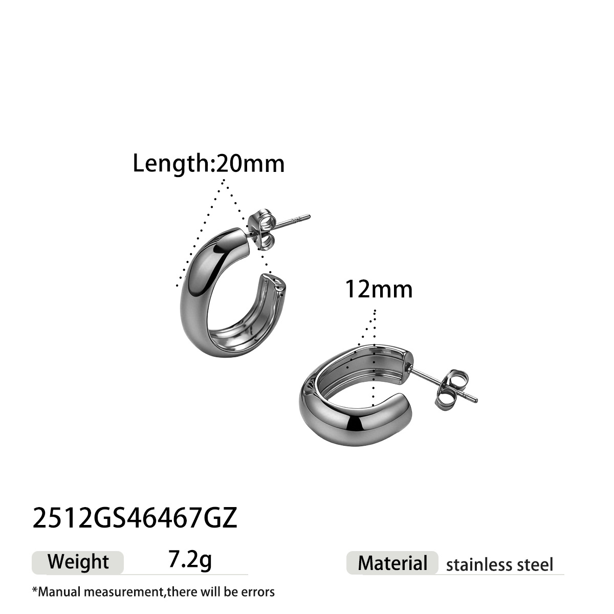 TENA Europa y los Estados Unidos lujosos aretes de acero inoxidable de alta calidad aretes de acero de titanio geometría pernos de joyería venta caliente transfronteriza simple image 7