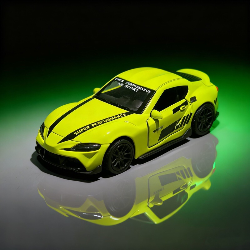 Bulk 1:43 police car alloy car model children's car toy can open the door back force doll machine ornaments