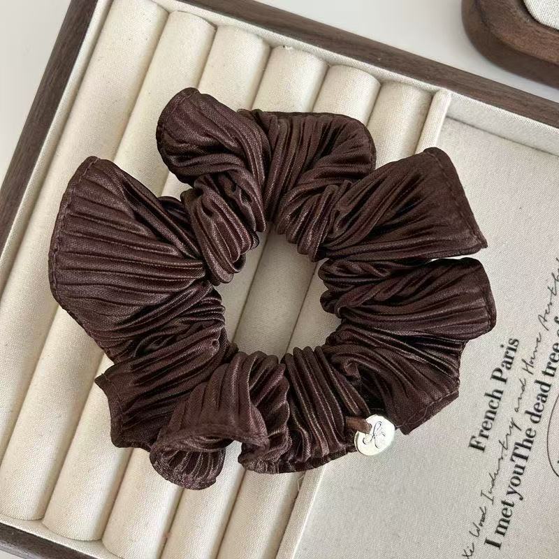 Goldverzinktes Scrunchie Elegantes Stoff Haargummi Für Den Dutt_voghion.com
