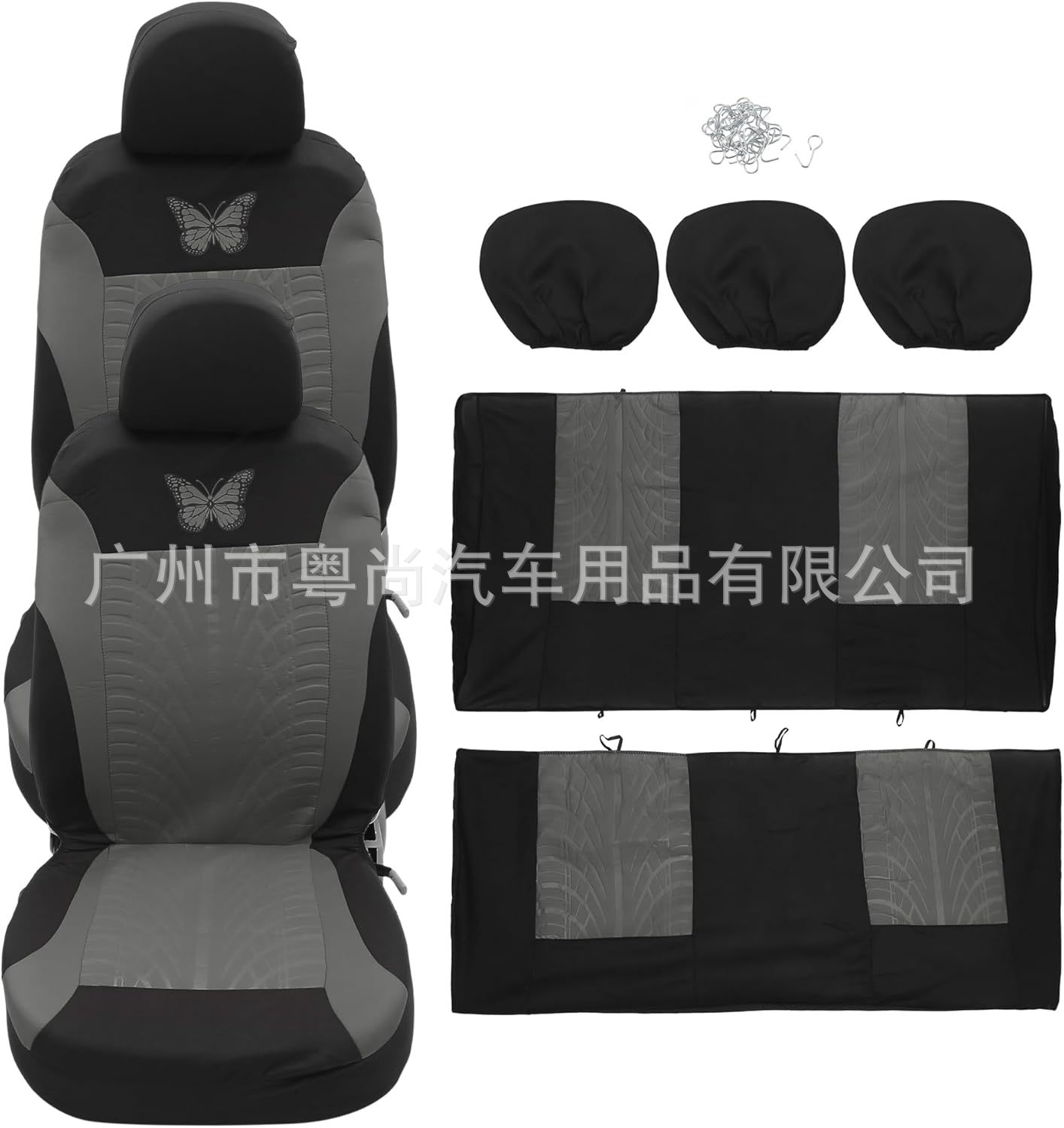 Car seat covers European and American tiktok butterfly press export Temu Amazon SHEIN manufacturer fabric seat covers