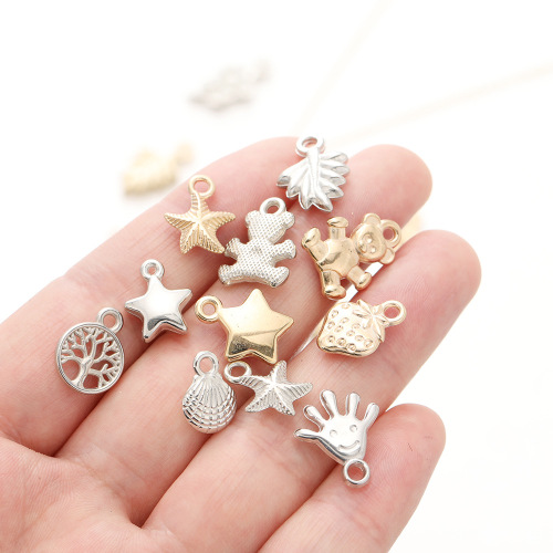 CCB吊坠海洋生物小花五角星贝壳蝴蝶爱心塑料珠子diy手工材料批发