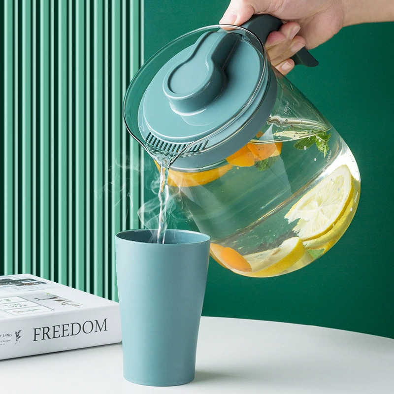 Capacious teapot for home use, set, glass iced tea, high-quality style