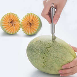 304不锈钢水果挖球器雪糕勺雕花刀切果器创意厨房小工具拼盘工具