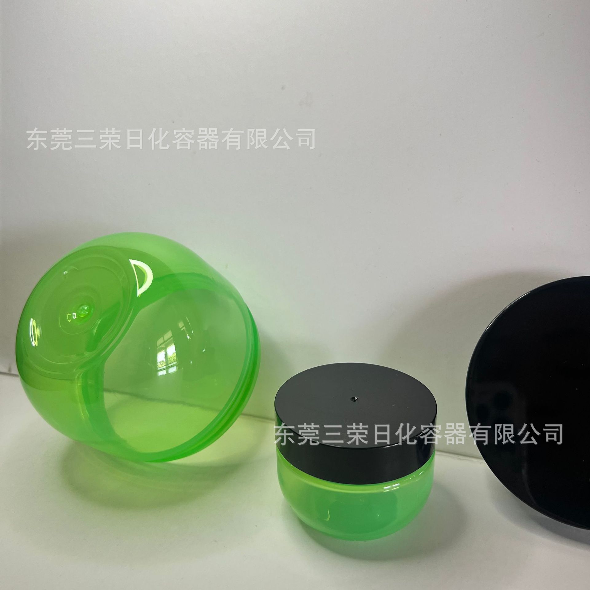 有色护肤膏霜瓶带内垫外盖化妆品面霜分装罐PET塑料60/150/300g