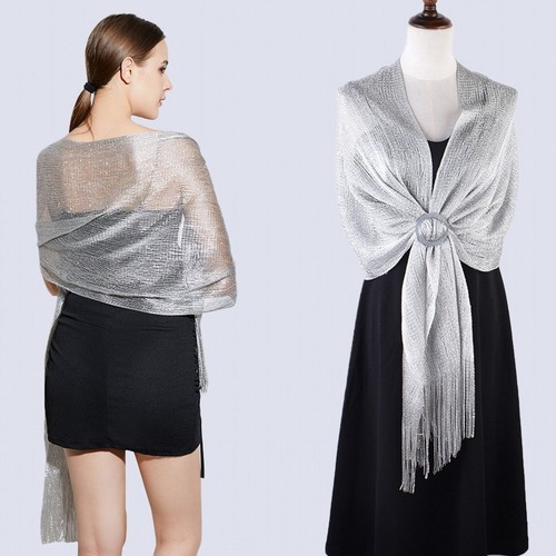 Year-round European and American-style sexy flat long beard solid-color sun-protection shawl scarf | Fashionable women's split-end scarf