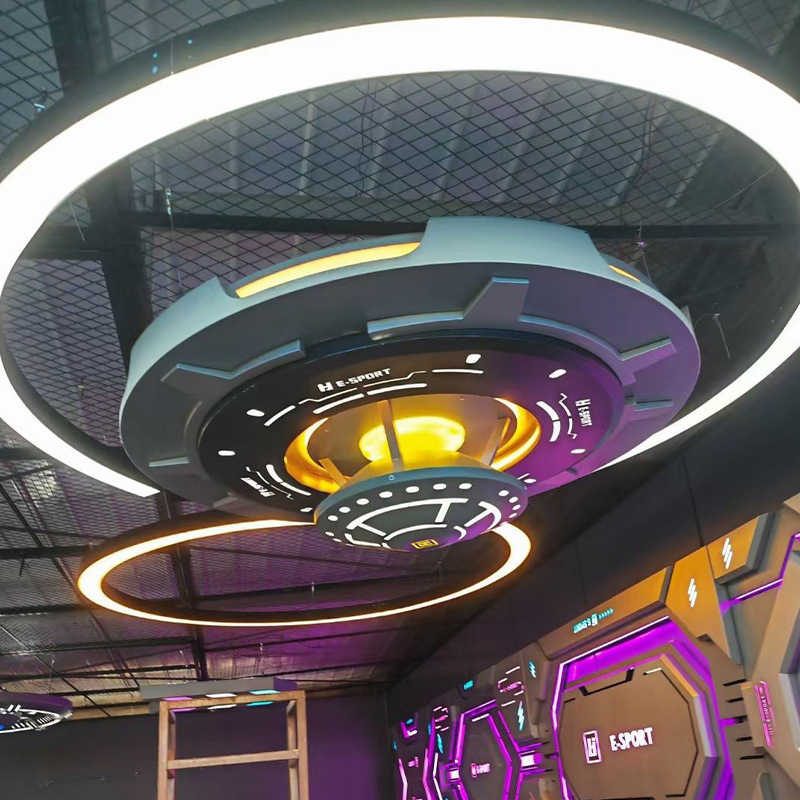 LED empalmado lámpara de barra larga sala de juegos centro comercial supermercado sala de baile ciudad de juegos para niños parque de juegos luz de modelado