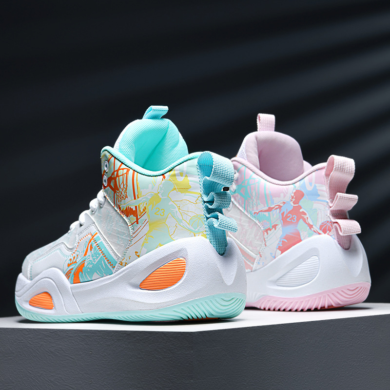 Zapatos de baloncesto de cuero para hombres, zapatos de alta altura impermeables, nuevos zapatos antideslizantes de entrenamiento profesional para estudiantes, moda de zapatos de fútbol