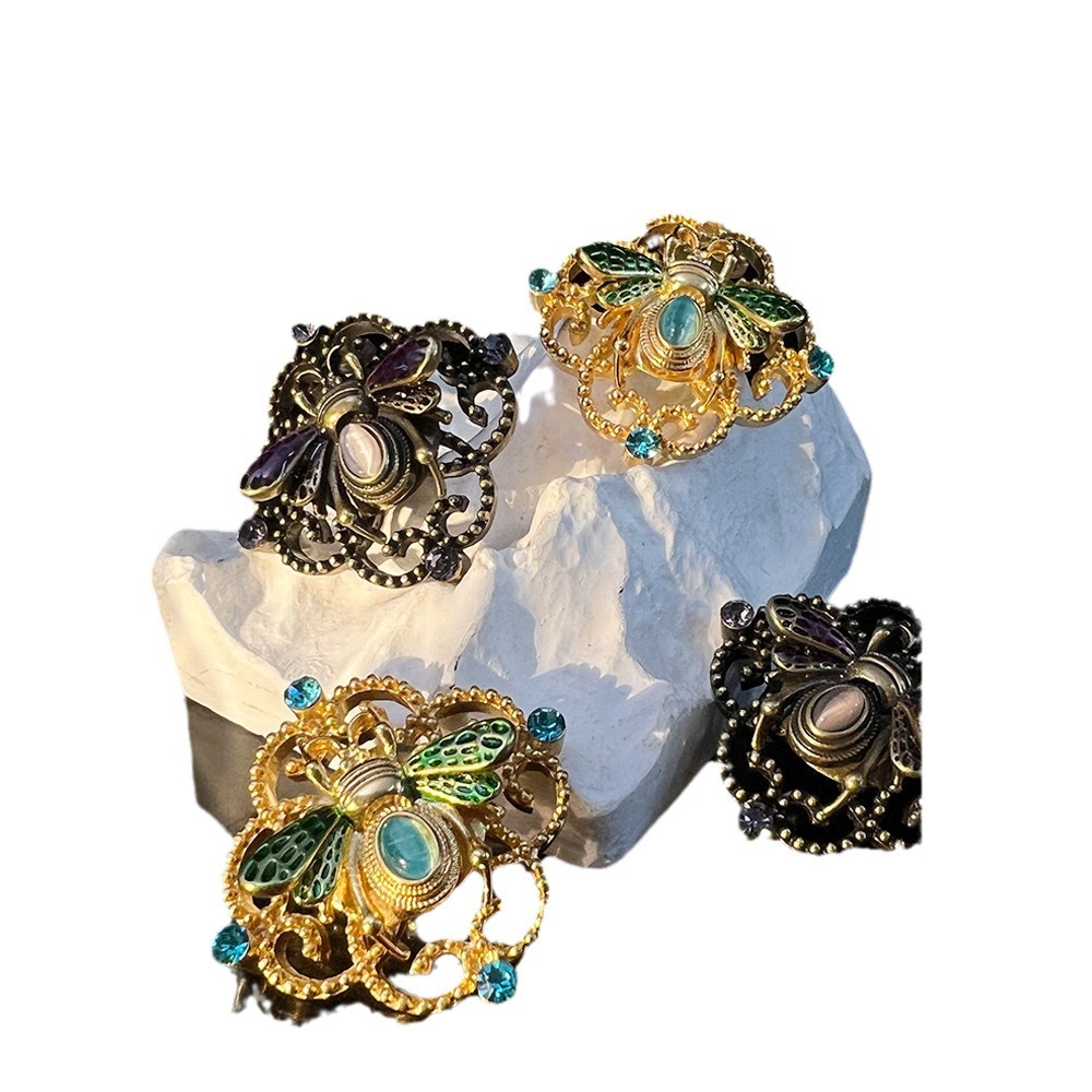 Orecchini a lobo ape cristallo stile rétro palazzo donna_voghion.com