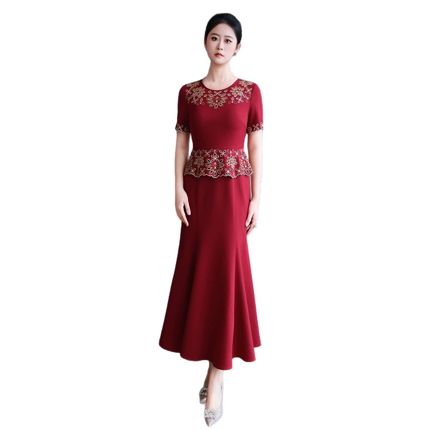 Summer long dress, tulle