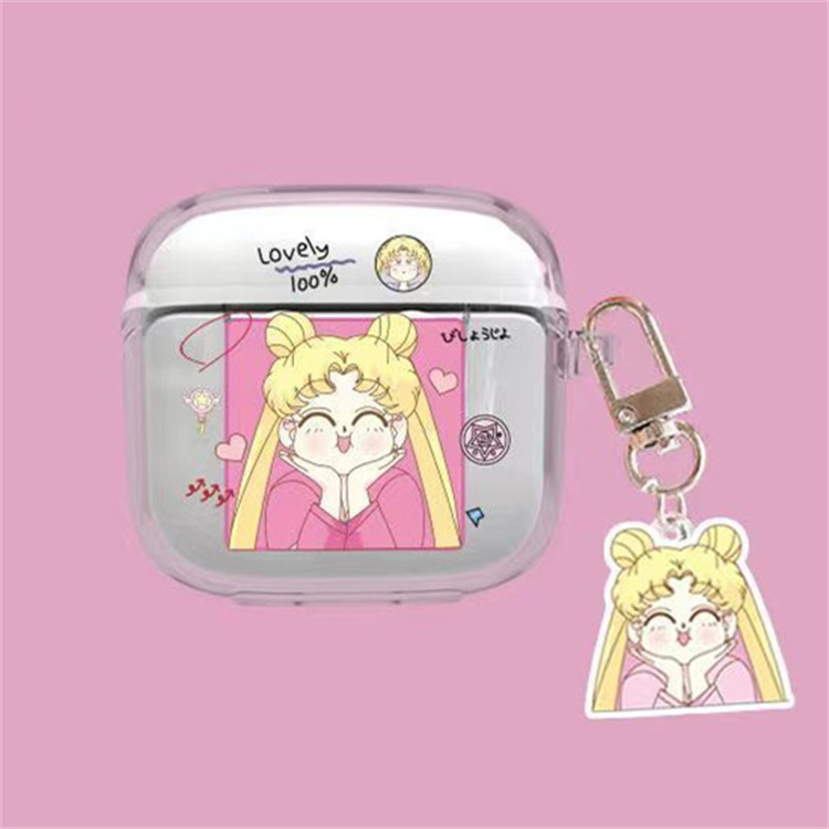 Caricatura simple para Huaqiang Beipro4 generación casco de protección de auriculares casco transparente TPU casco blando muñeca de orejas colgantes image 12