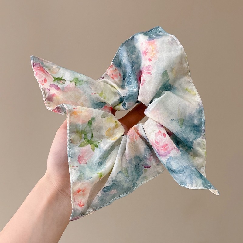 1#유화 머리끈 약 22*22cm