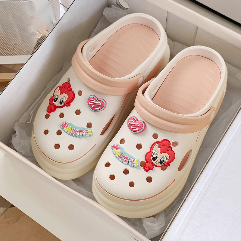 Xiaoma Baoli zapatos con agujeros zapatos de playa para niños de mediana edad