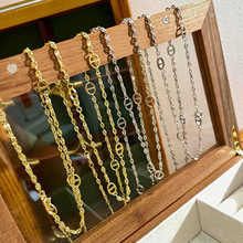 闪花猪鼻子项链女纯银s925银饰小众