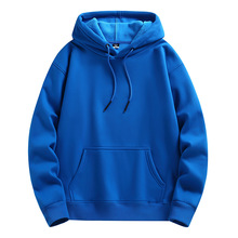 2025新款重磅380g男款宽松连帽卫衣纯色加绒加厚印LOGO学生班服