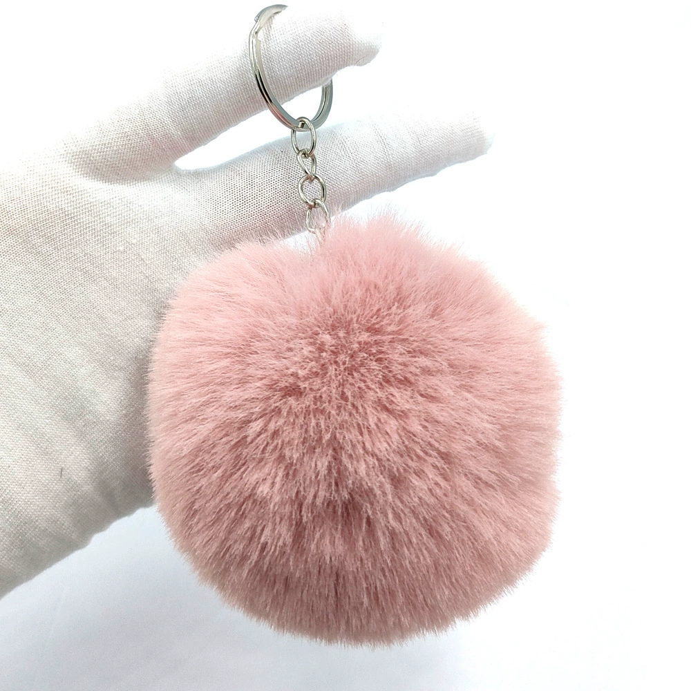 Multicoloured puffer ball, keychain with accessories, (Physicals), 8cm, DIY